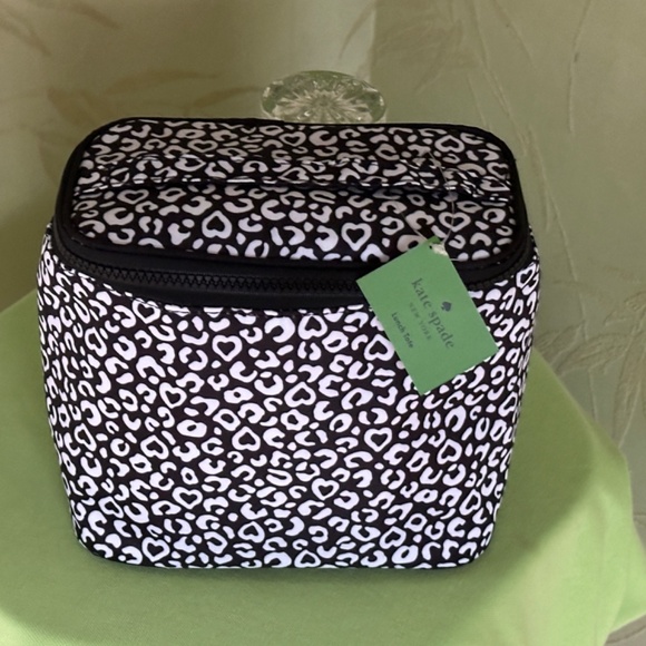 KATE SPADE LEOPARD HEART LUNCH TOTE BAG:NWT LEOPARD HEART - Picture 2 of 13
